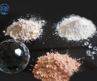 Polishing powder for liquid crystal glass substrate